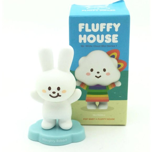 Rare Fluffy House Mr. White Cloud Mini Series 1 Blind Box Naughty Rabbit - Picture 3 of 9